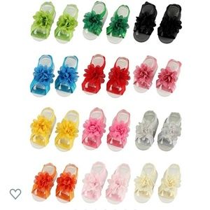 Baby sandals AND headband set